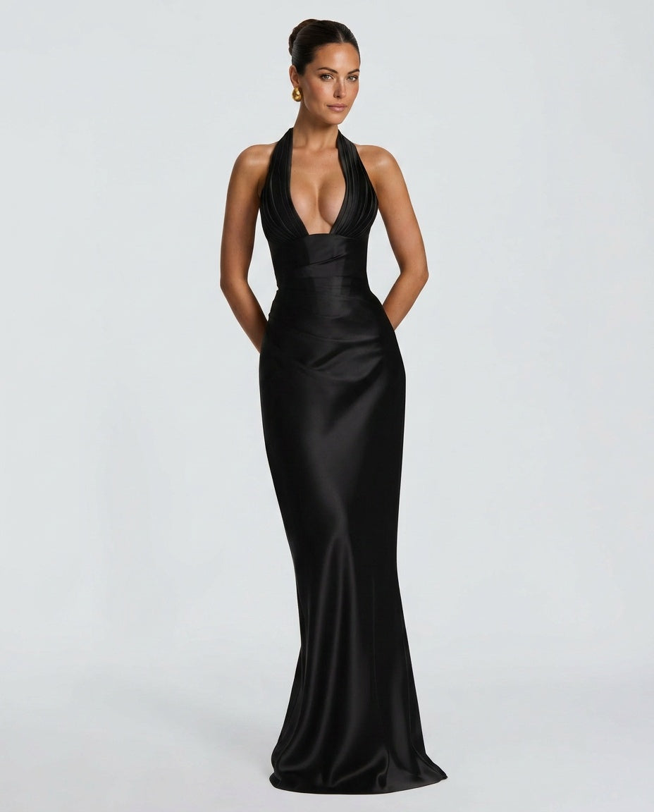 Willa | One-Shoulder Ruched Maxi Dress