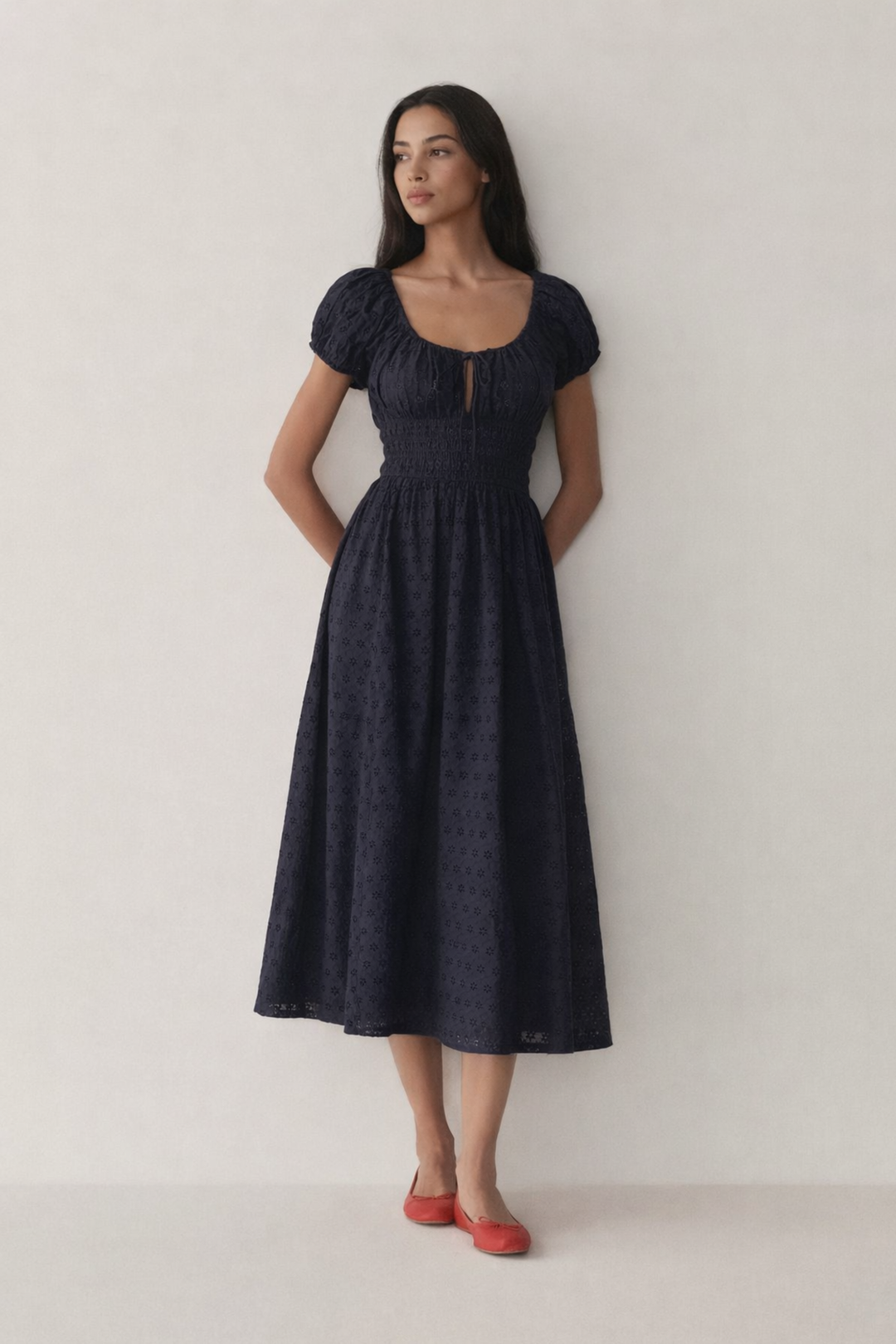 Elodie | Cotton Midi Dress