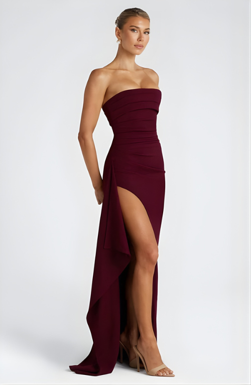 Kirrily | Strapless Twisted Maxi Dress