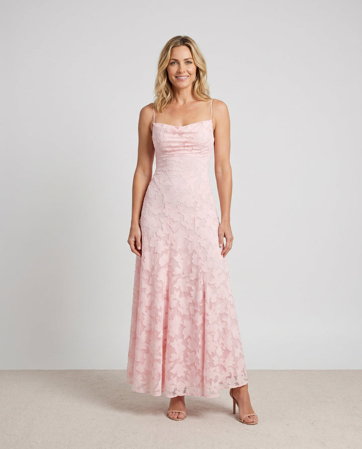 Liv | Mermaid Spaghetti Strap Wedding Guest Maxi Dress