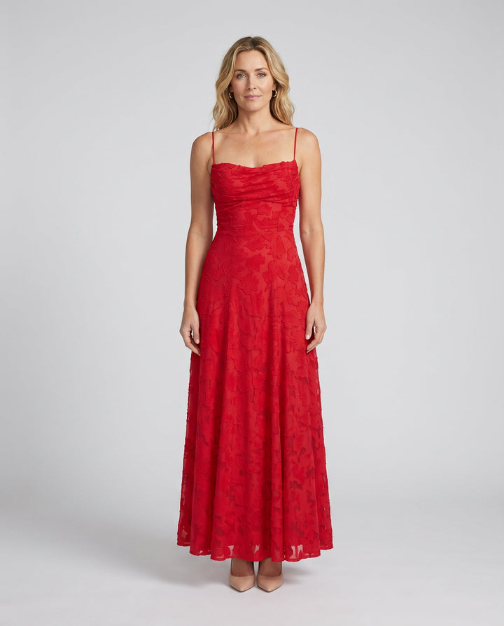Liv | Mermaid Spaghetti Strap Wedding Guest Maxi Dress