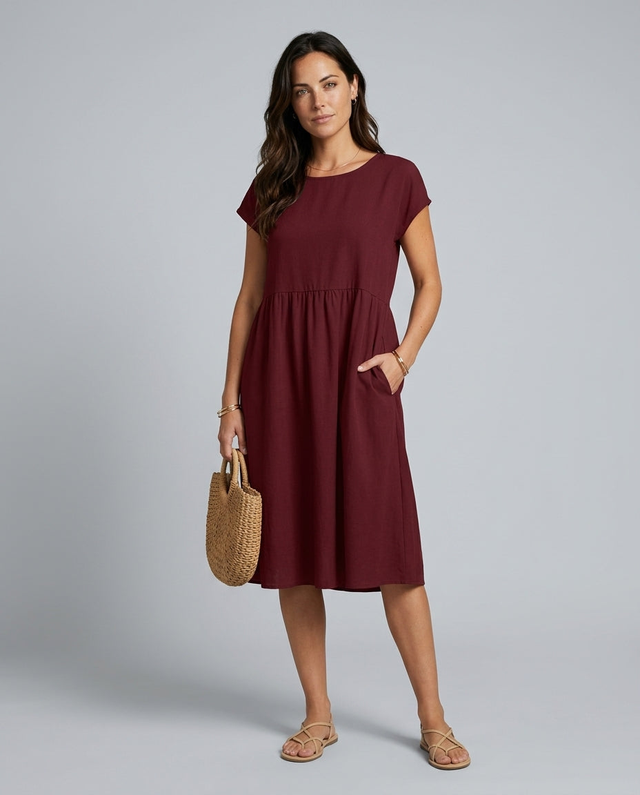 Nadia | Casual Midi with Pockets