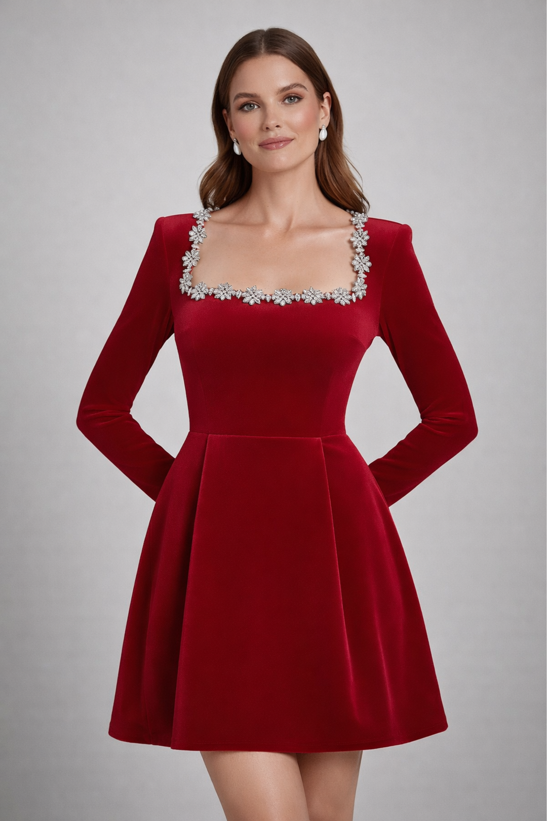Odette | Velvet Mini Dress