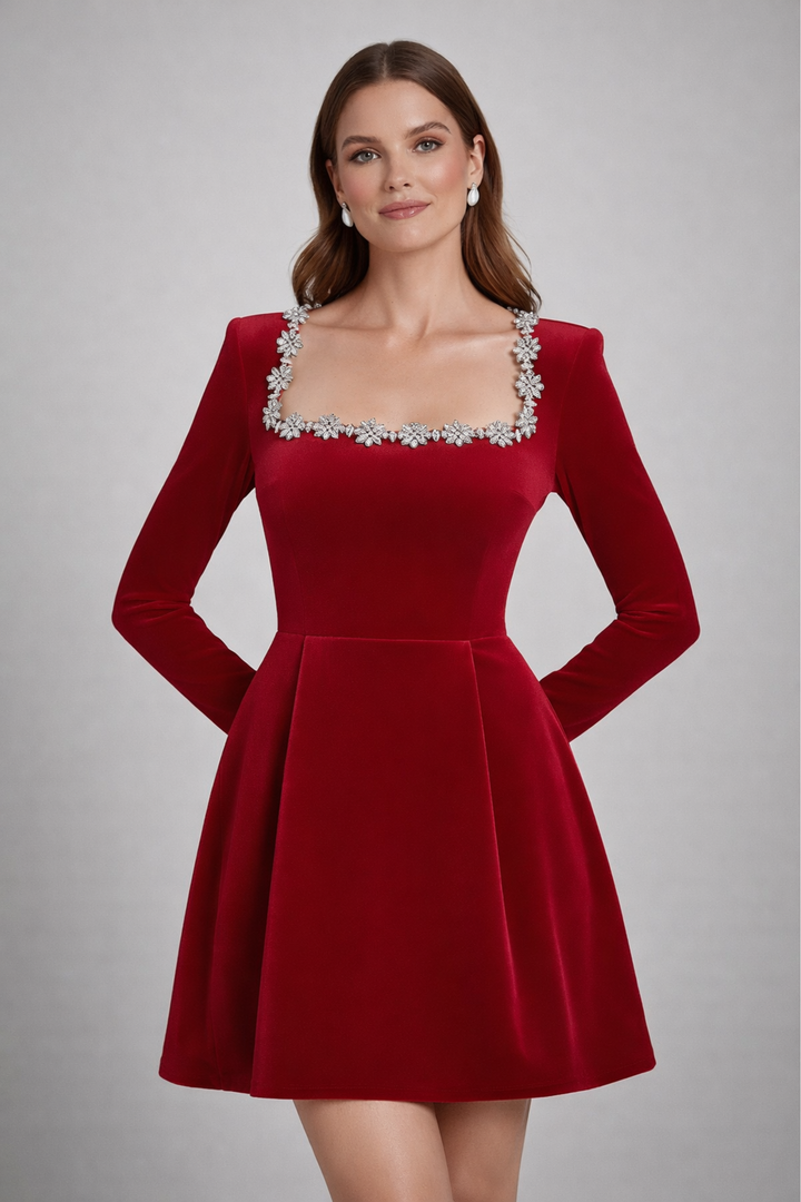 Odette | Velvet Mini Dress