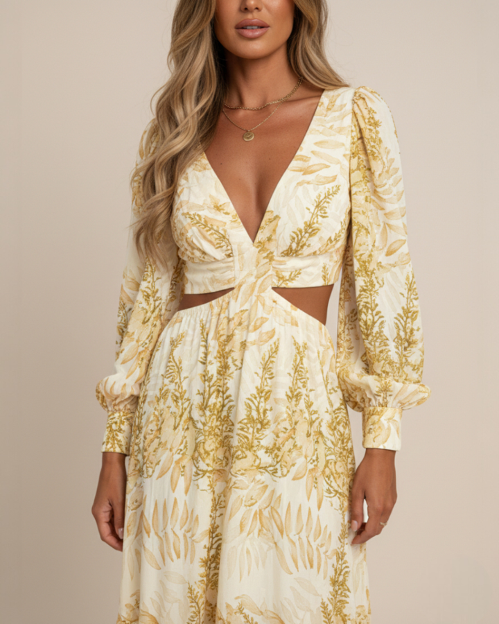Marula | Maxi Dress with Cut-Out Waist