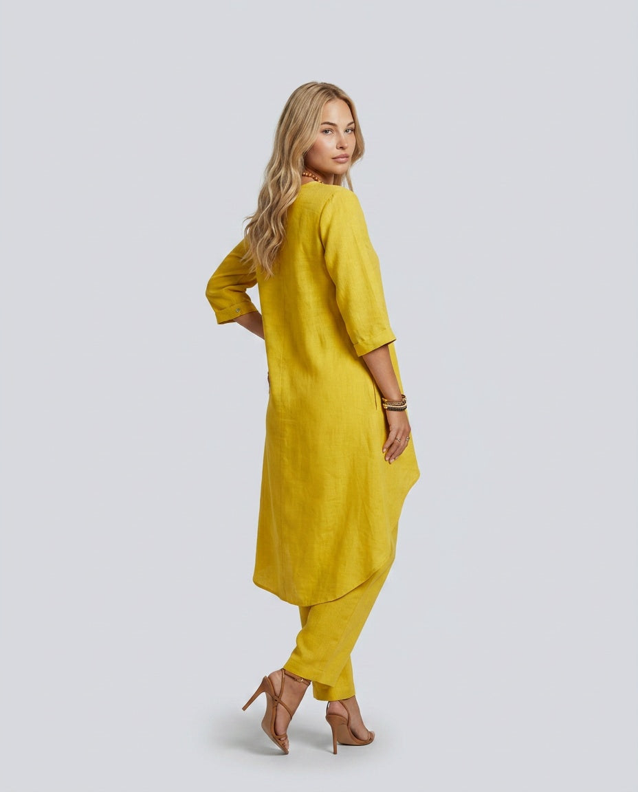 Soraya | Linen-Look Wide-Leg Co-ord Set
