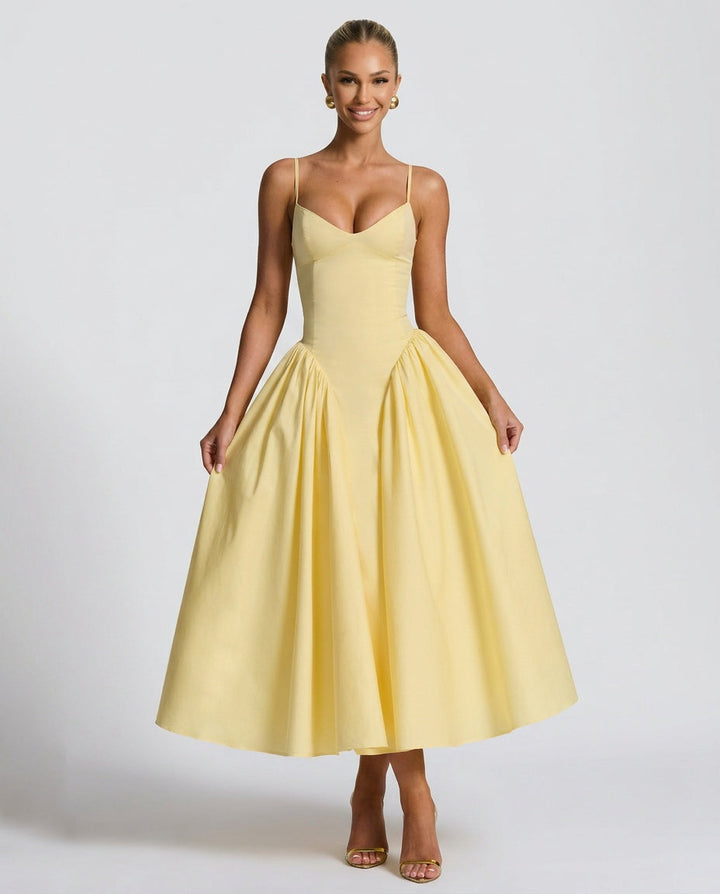 Juliette | Ruched Bodycon Midi Dress