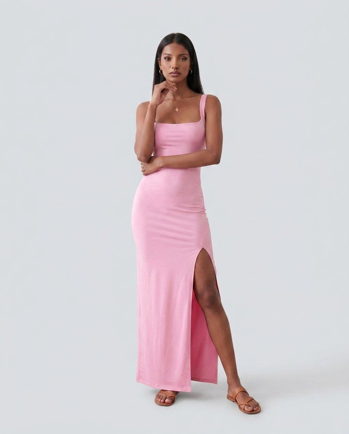 Esme | Open Back Fitted Maxi Dress