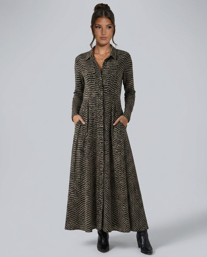 Edda | Relaxed V-Neck Maxi Dress