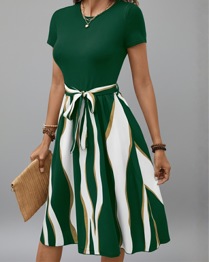 Elina | Midi Dress with Tie Band