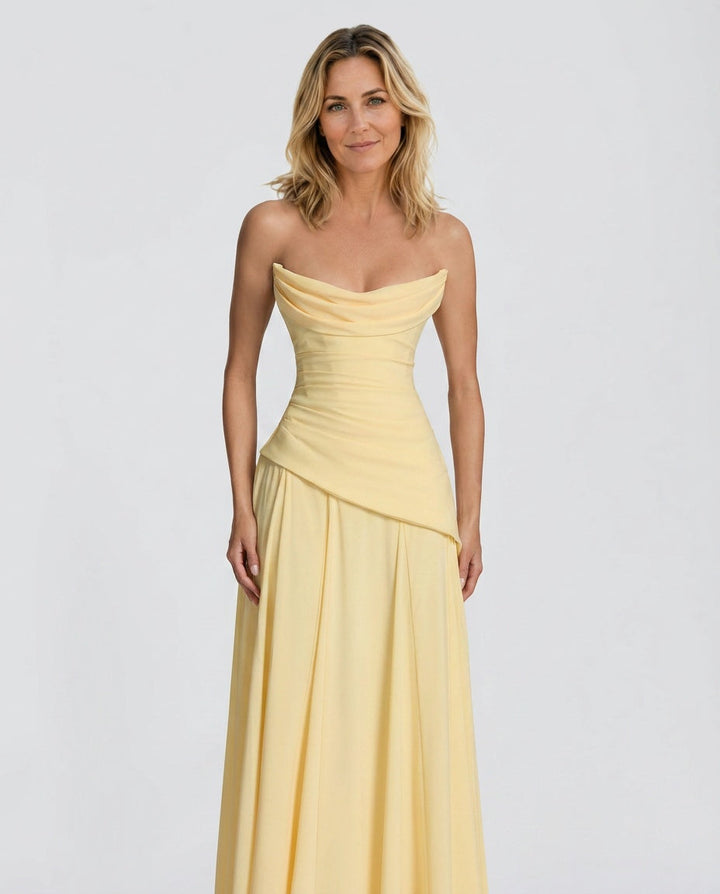 Mira | One-Shoulder Ruched Maxi Dress