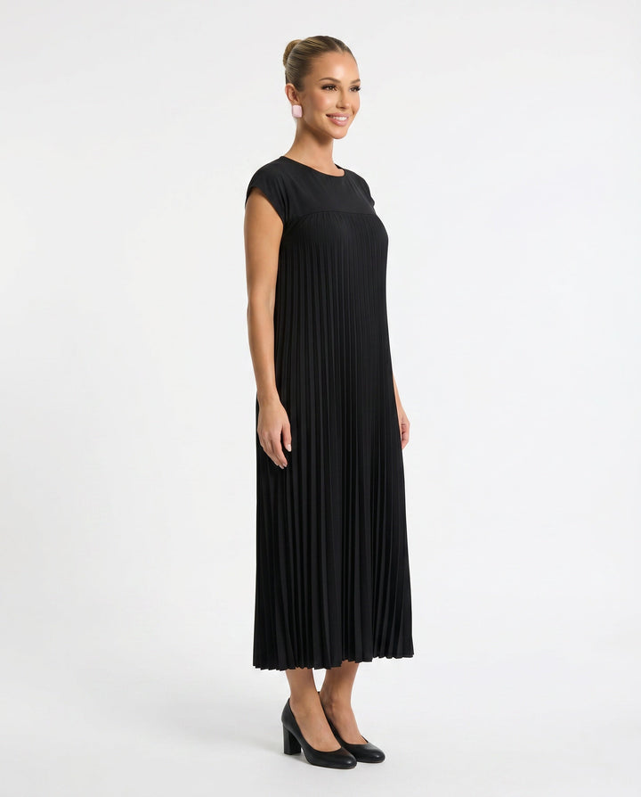 Zara | Pleated Sleeveless Midi Maxi Dress