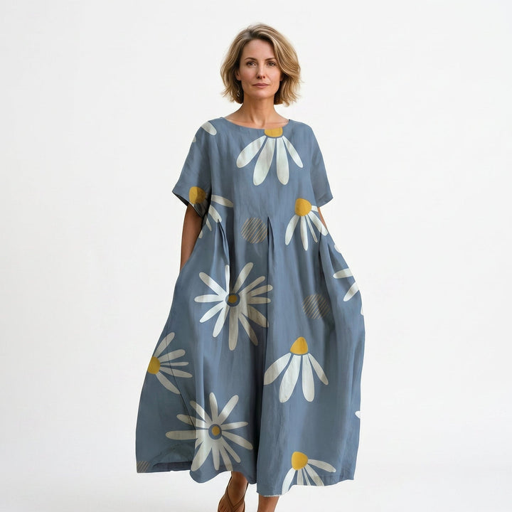 Florelle | Floral Print Plus Size Maxi Dress