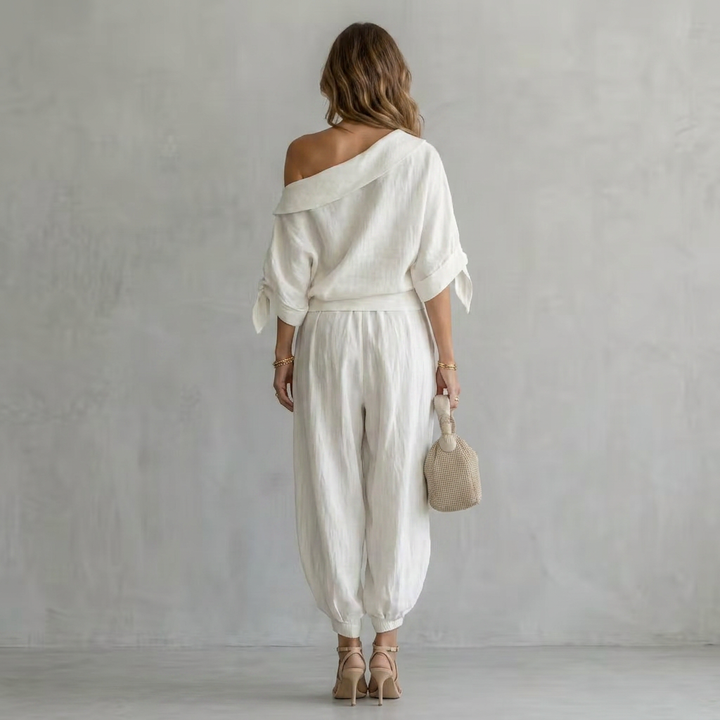 Alméra | Off-Shoulder Relaxed Two-Piece Set