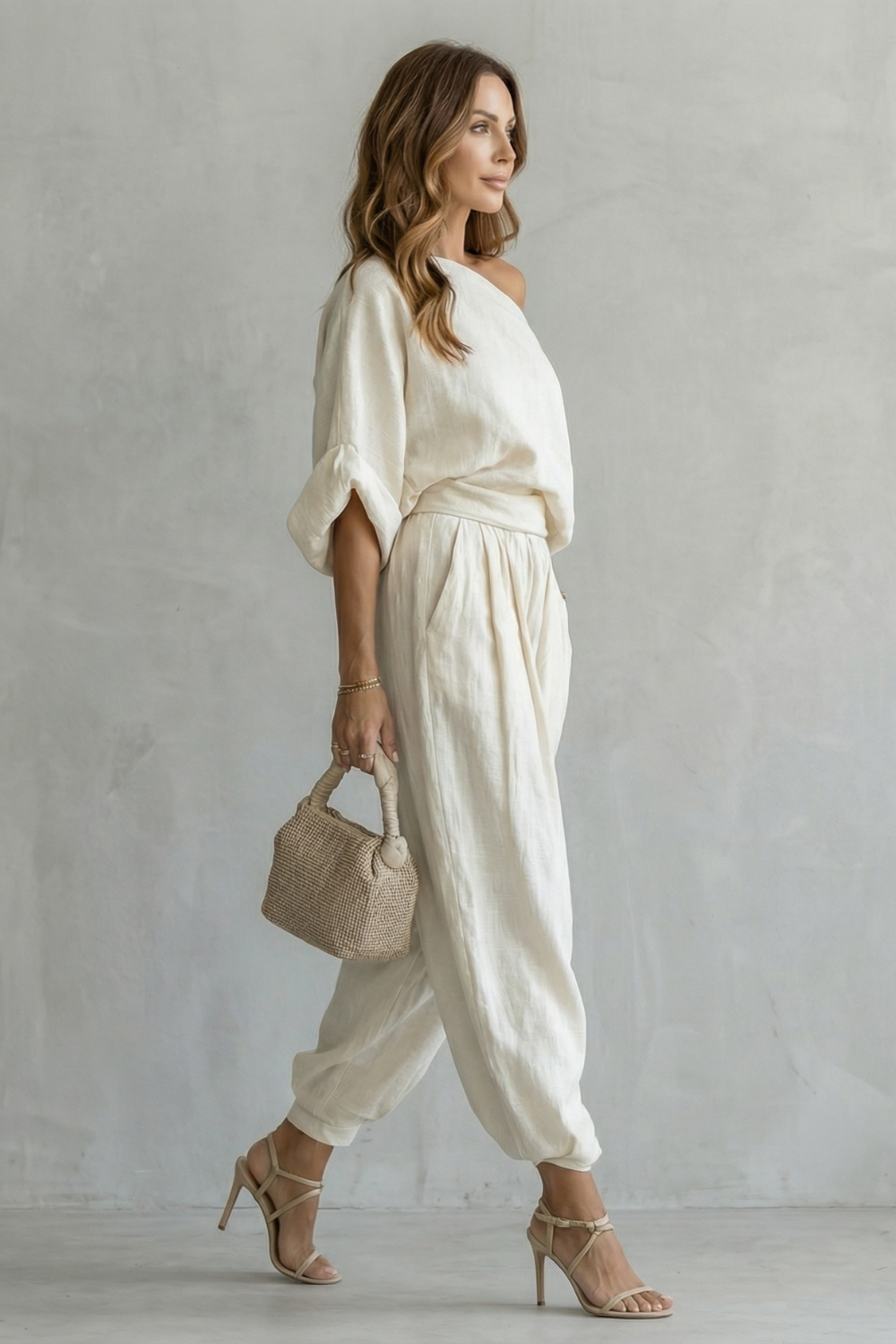 Alméra | Off-Shoulder Relaxed Two-Piece Set