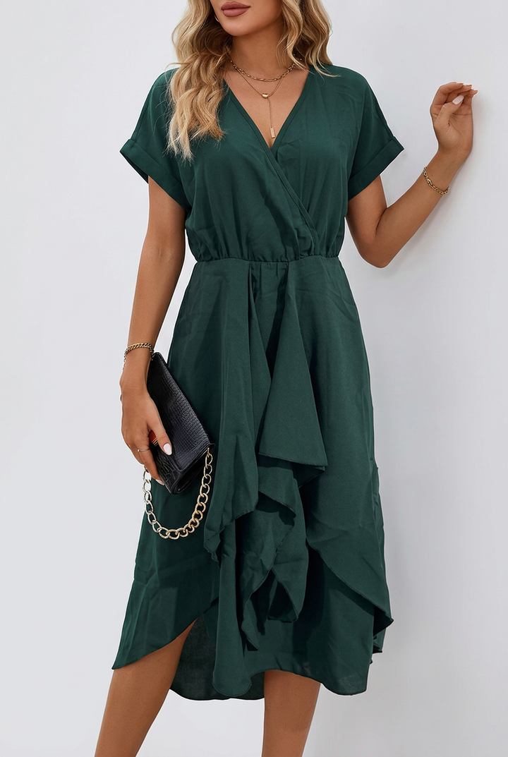 Aria | Midi Dress with Tie Waist
