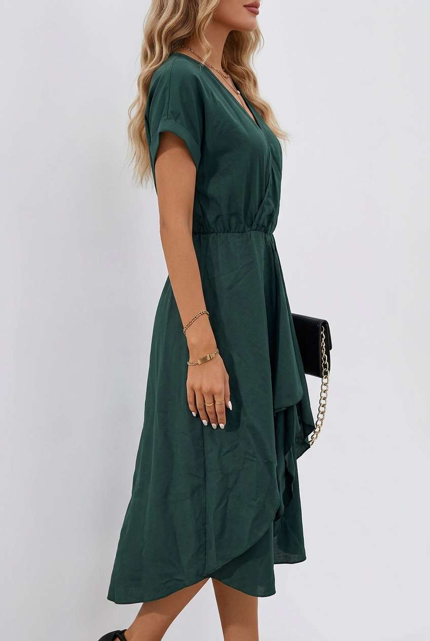 Aria | Midi Dress with Tie Waist