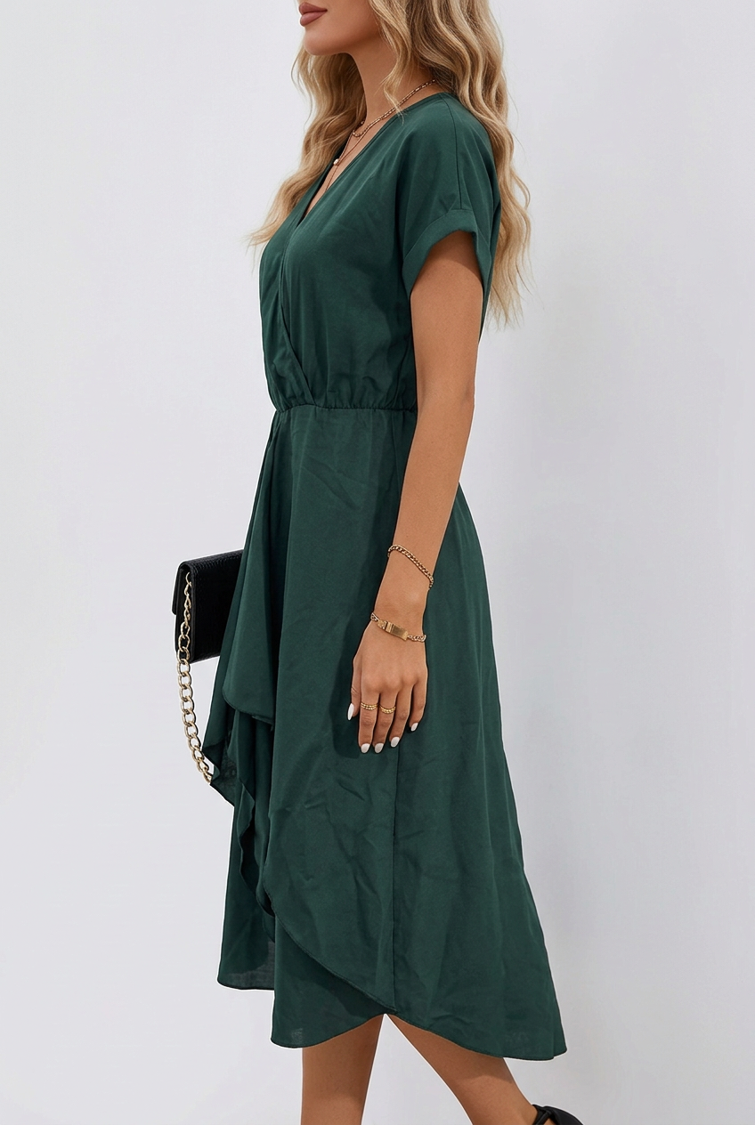 Aria | Midi Dress with Tie Waist