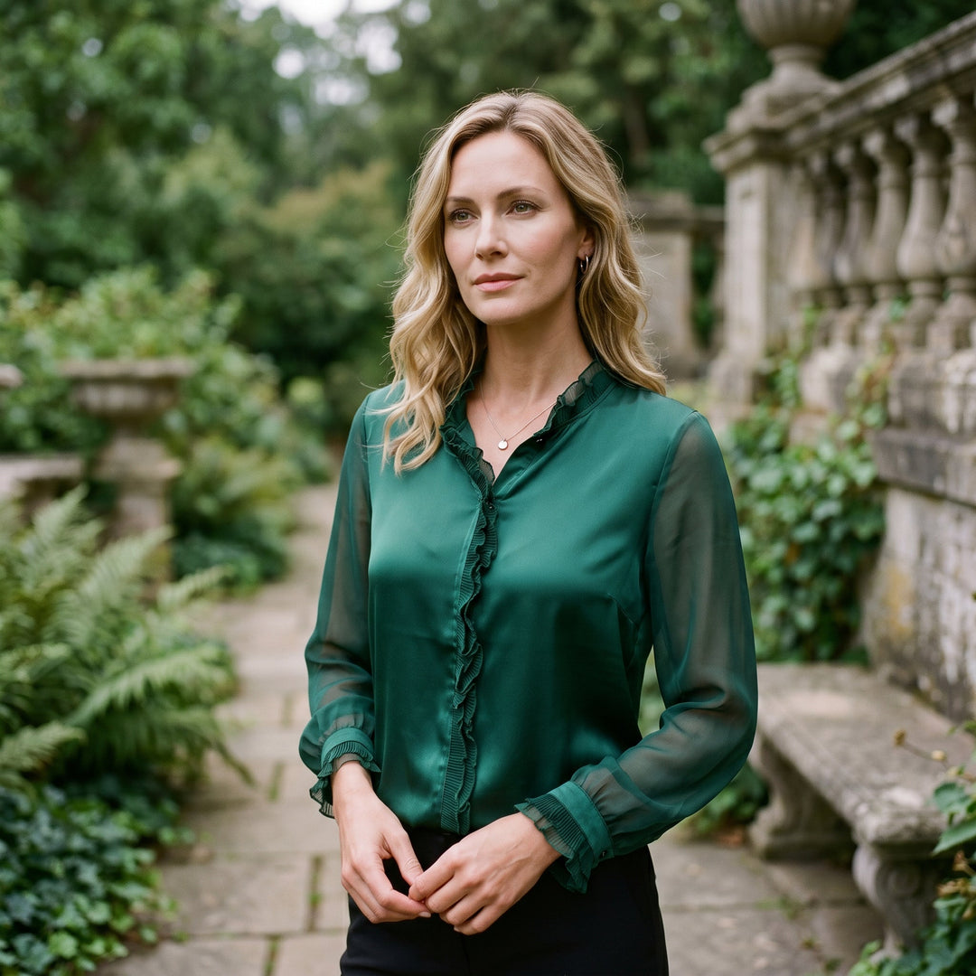 Soraya | Long Sleeve Feminine Blouse