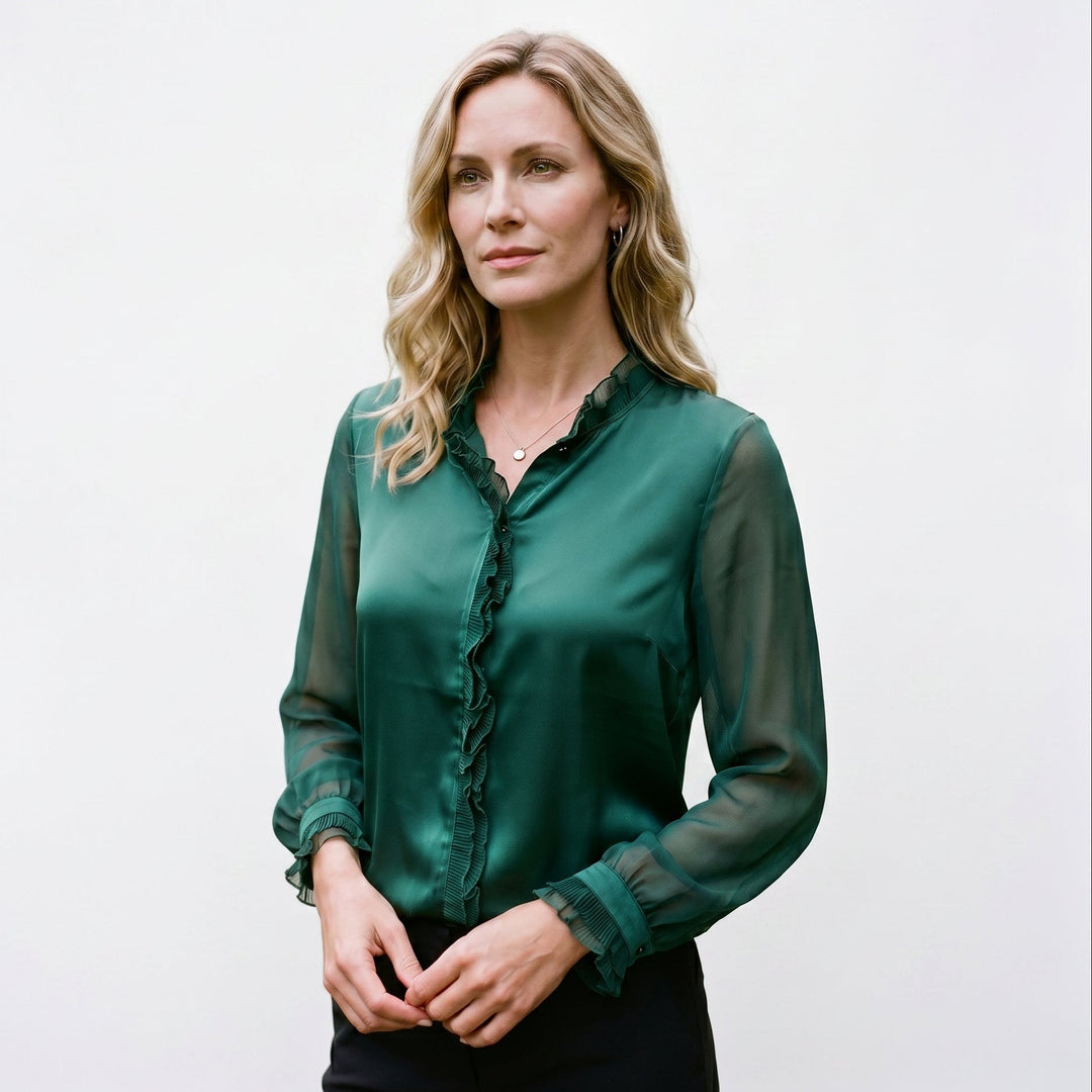 Soraya | Long Sleeve Feminine Blouse
