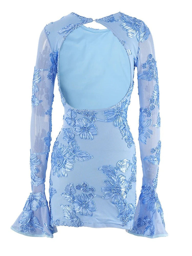 Ayla | Lace Floral Mini Dress