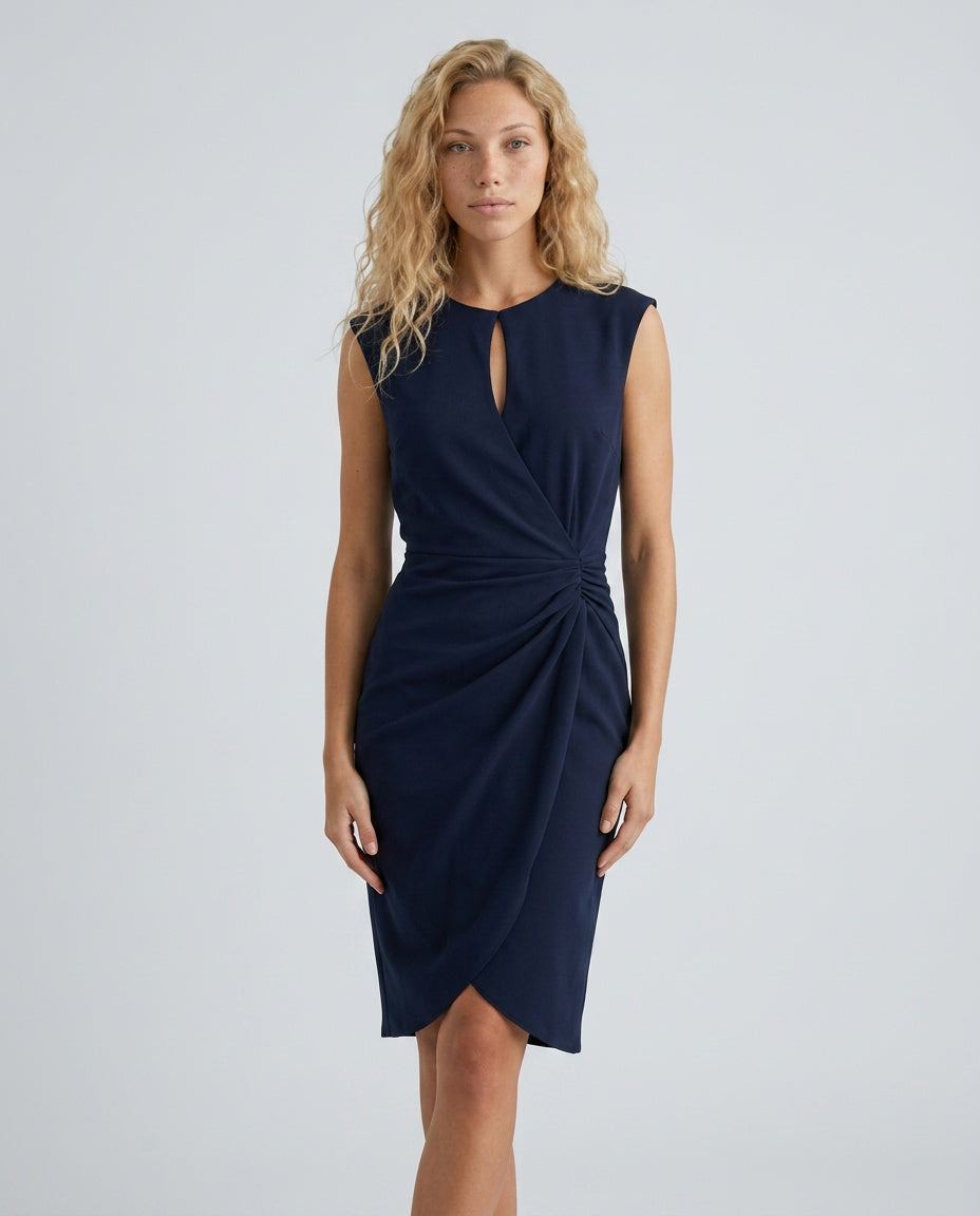 Darya | Pleated Detail Midi Dress
