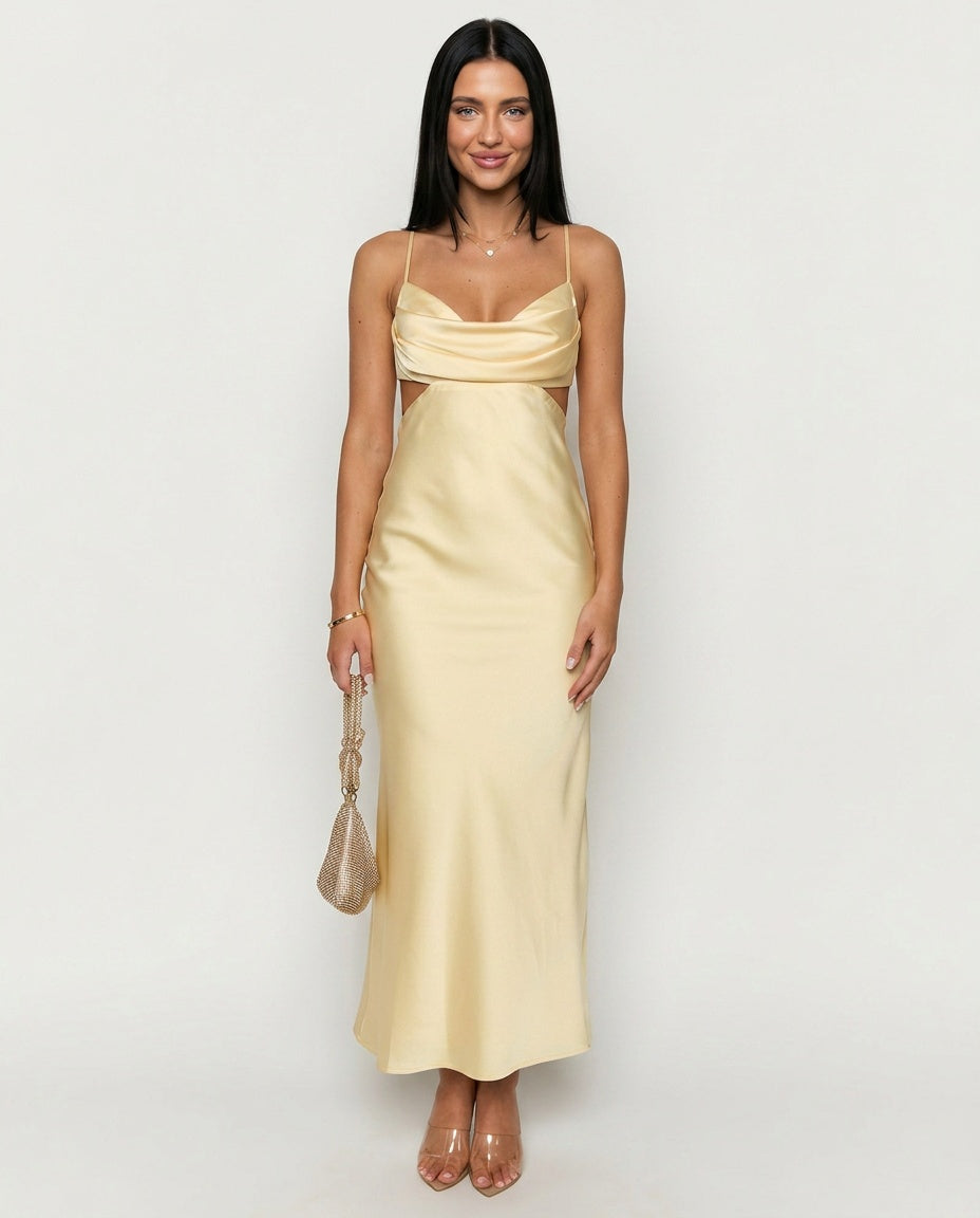 Taleah | Lilac Cut-Out Maxi Dress