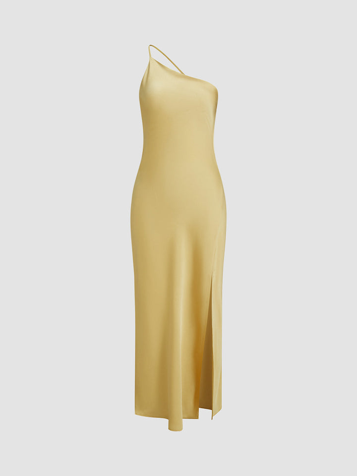 Reva | Open Back Satin Maxi Dress