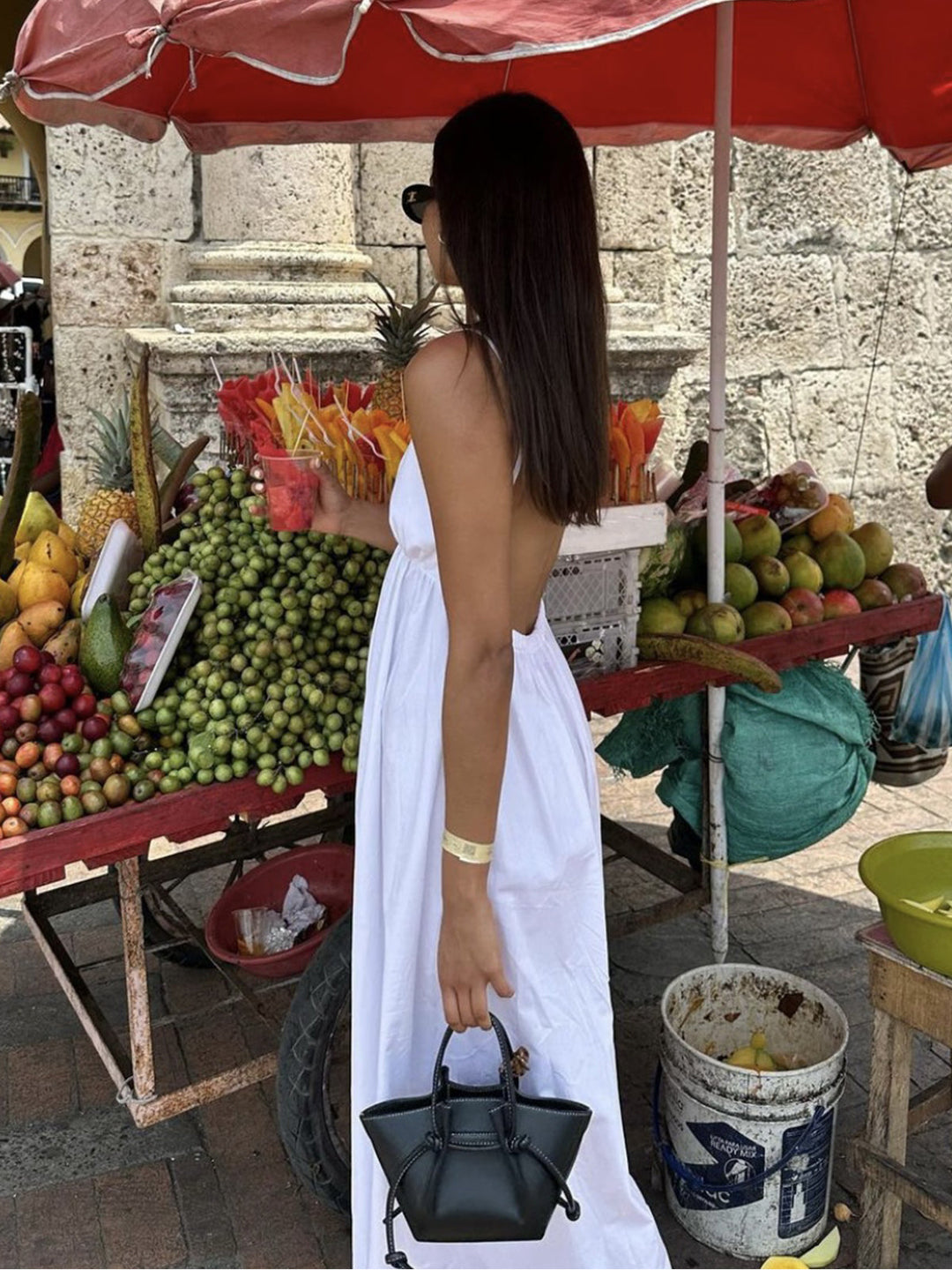 Marina | Open Back Maxi Dress