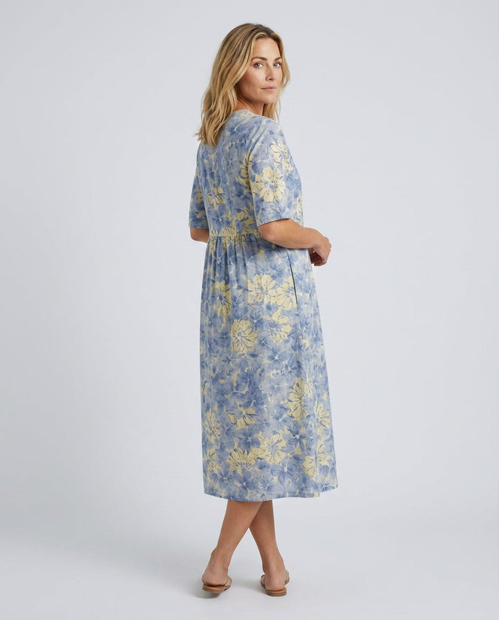 Fiona | Floral Print Midi Dress