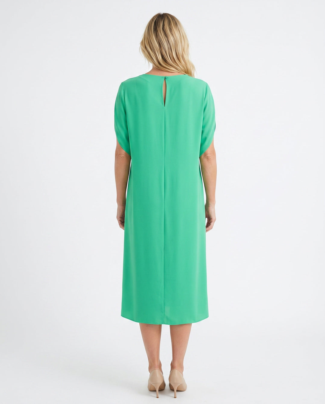 Maeva | V-Neck Multi-Layered Casual Midi Dress