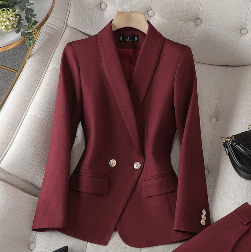 Isolde | Tweed-Look Blazer &amp; Trousers Co-ord Set