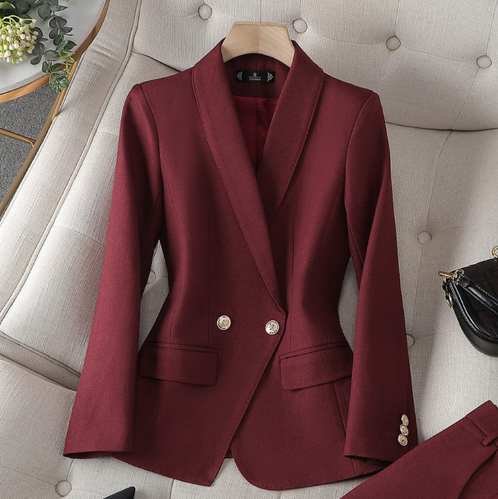 Isolde | Tweed-Look Blazer &amp; Trousers Co-ord Set
