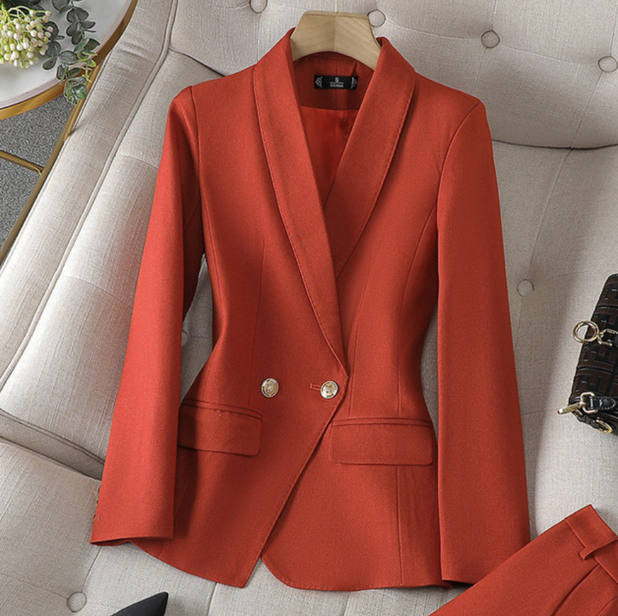 Isolde | Tweed-Look Blazer &amp; Trousers Co-ord Set