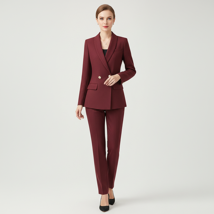 Isolde | Tweed-Look Blazer &amp; Trousers Co-ord Set
