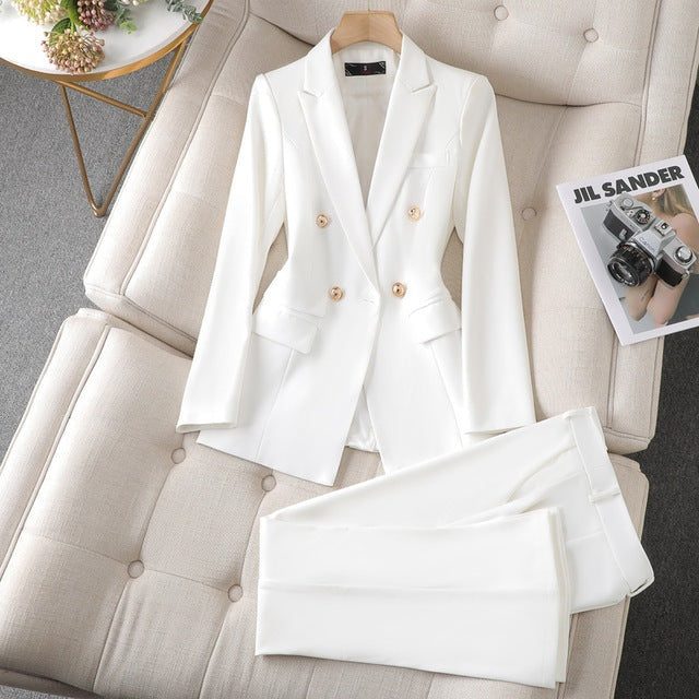 Camille | Tailored Blazer &amp; Wide-Leg Trouser Set