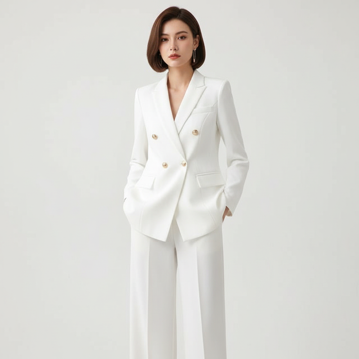 Camille | Tailored Blazer &amp; Wide-Leg Trouser Set