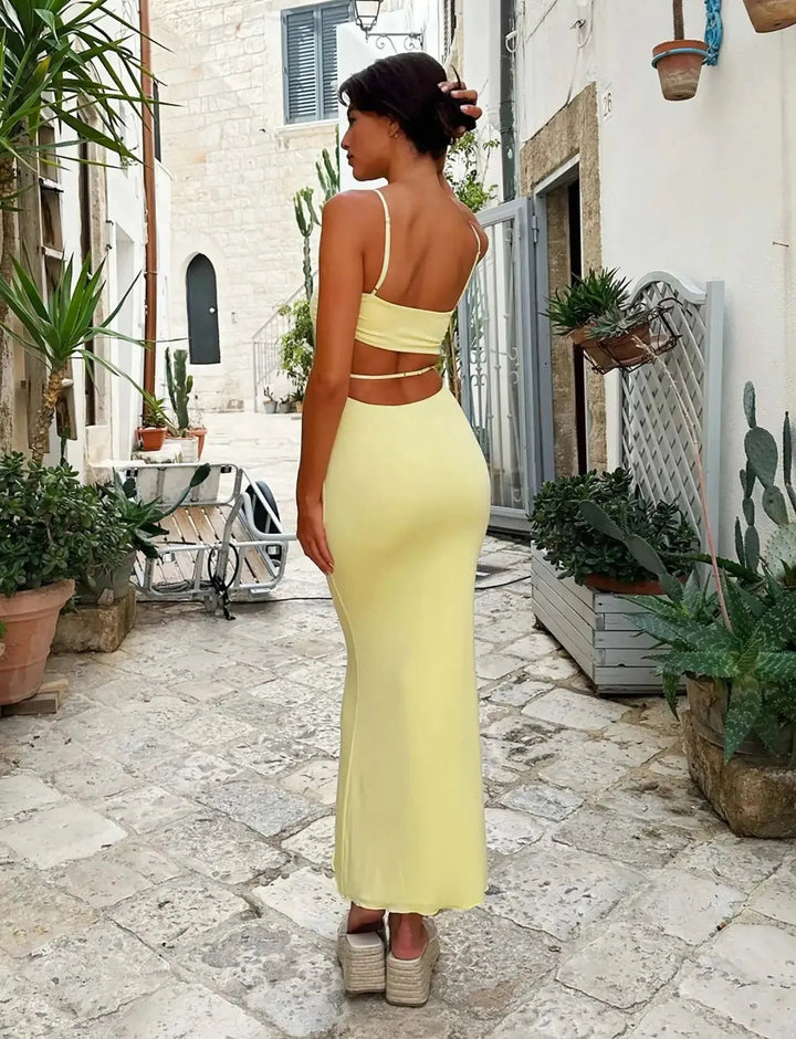 Soleil | Backless Bodycon Maxi