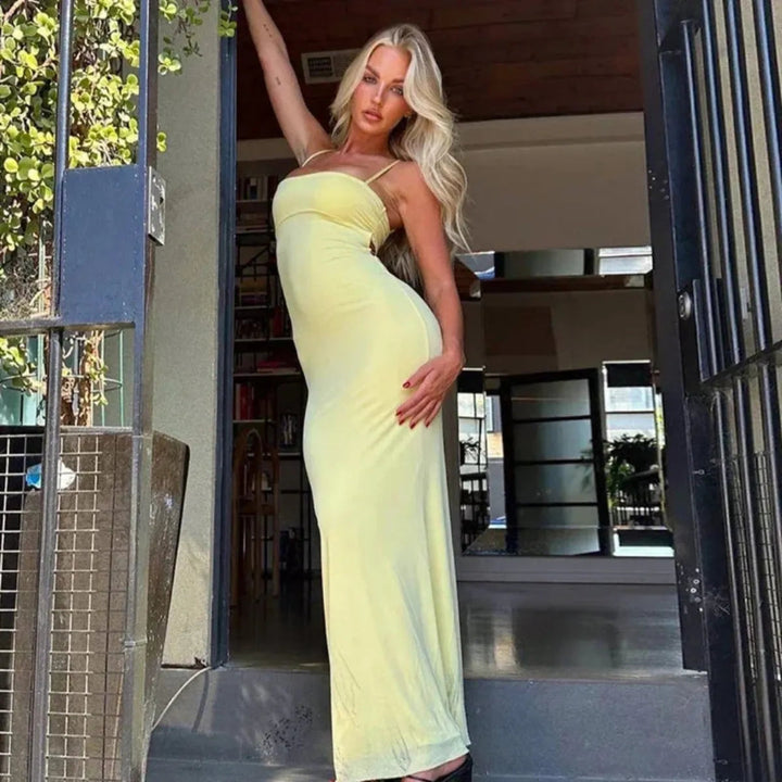 Soleil | Backless Bodycon Maxi