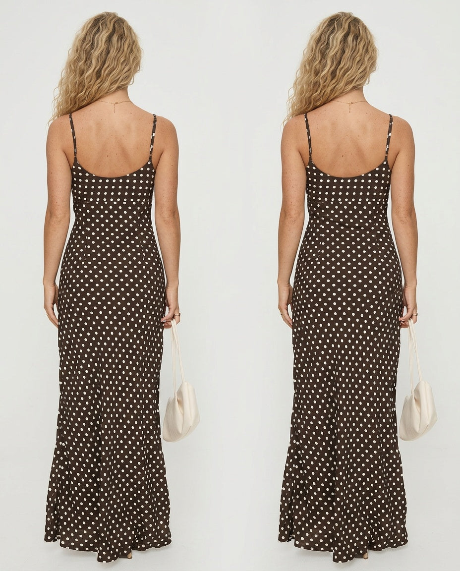 Jorjana | Polka Dot Maxi Dress