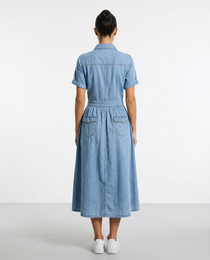 Darcy | Relaxed Fit Denim Midi Dress