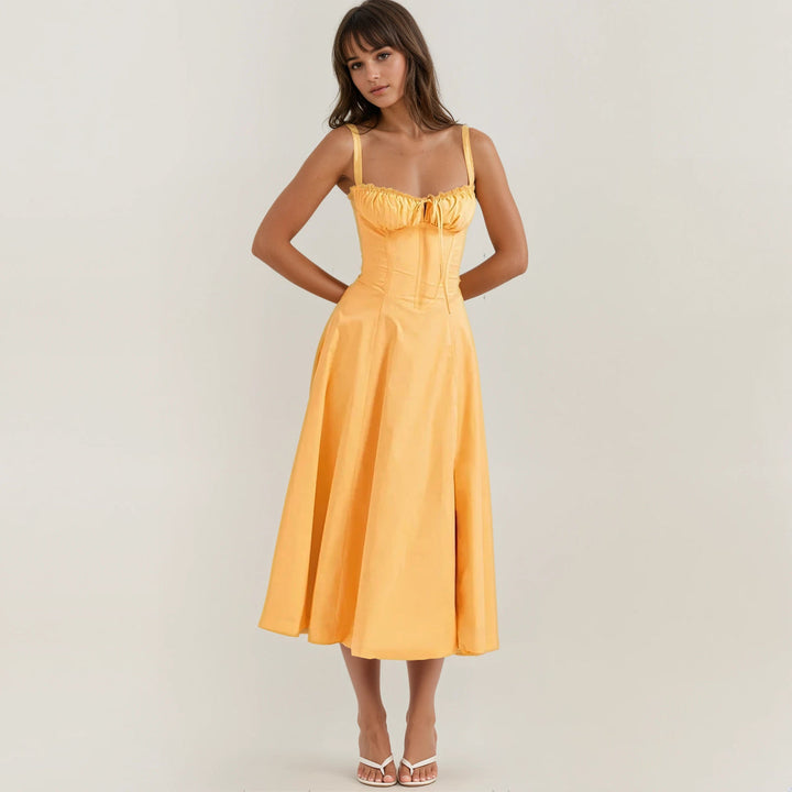 Catherine | Corset Midi Party Dress