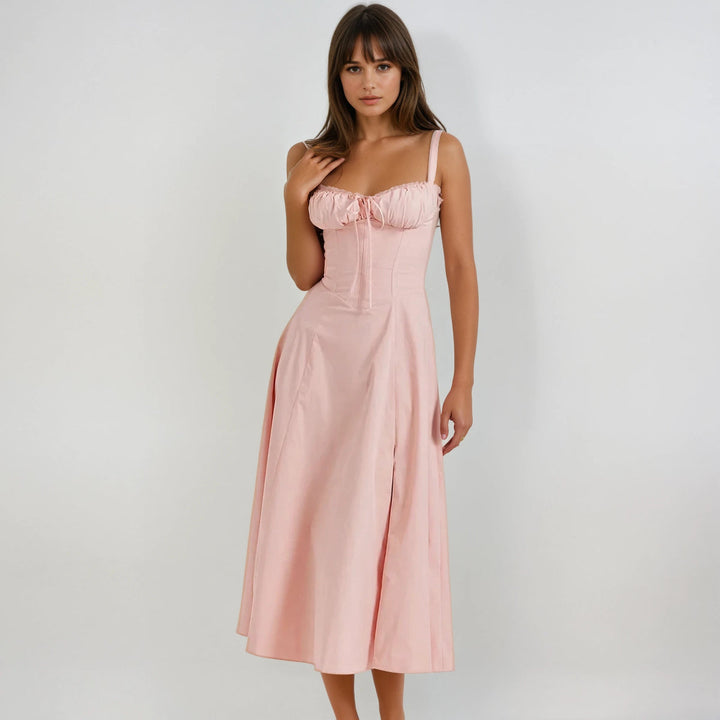 Catherine | Corset Midi Party Dress