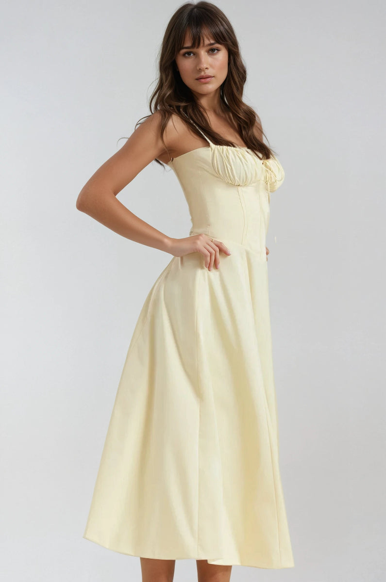 Catherine | Corset Midi Party Dress