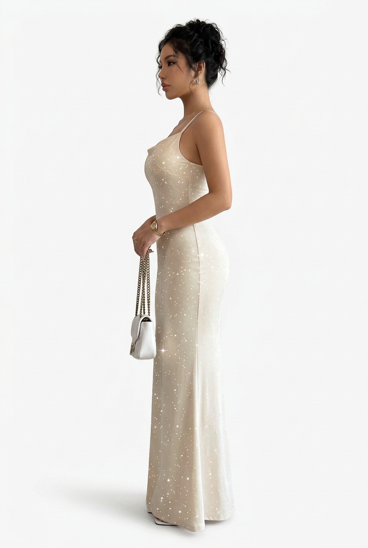 Celestia | Sparkle Embellished Maxi Dress