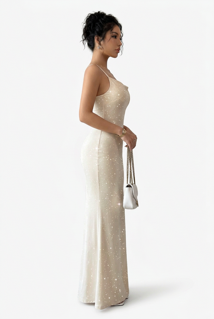 Celestia | Sparkle Embellished Maxi Dress