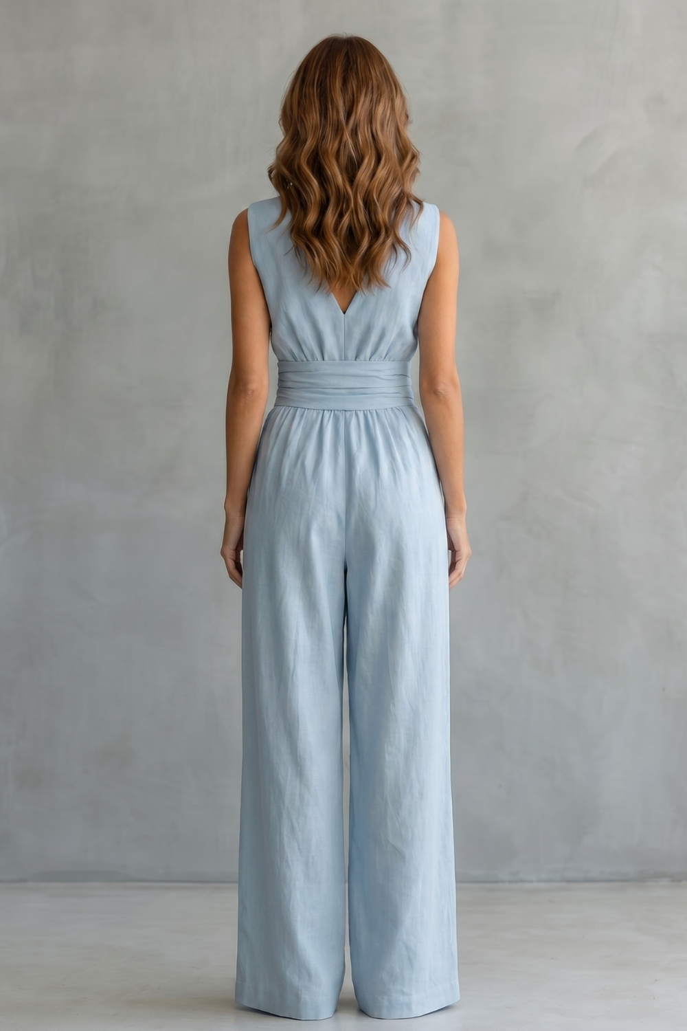 Célindève | Waist-Defining Wide-Leg Sleeveless Jumpsuit