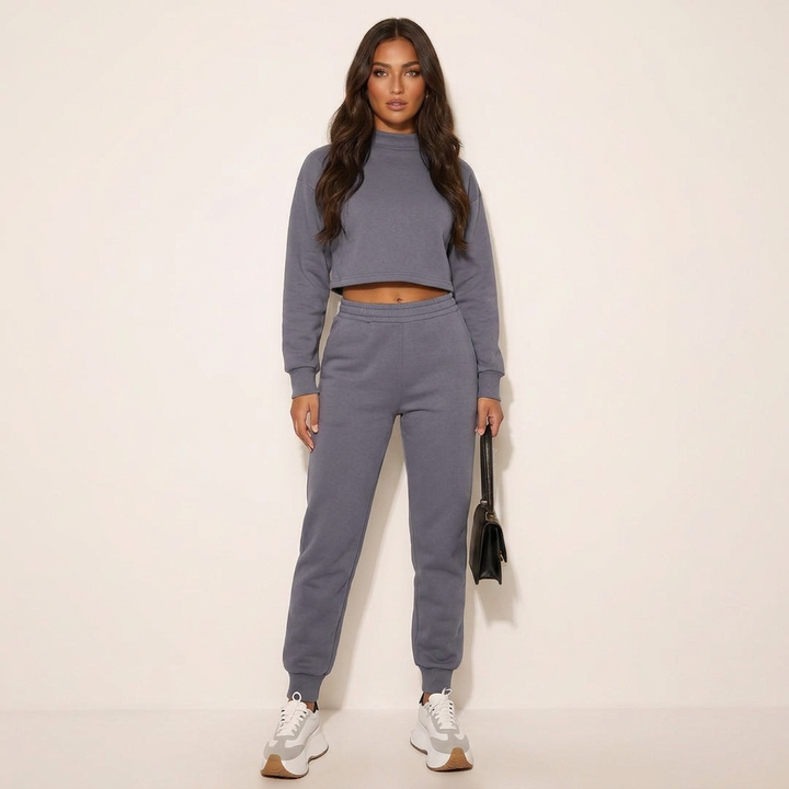 Cora | Cropped Blazer Wide-Leg Trouser Set