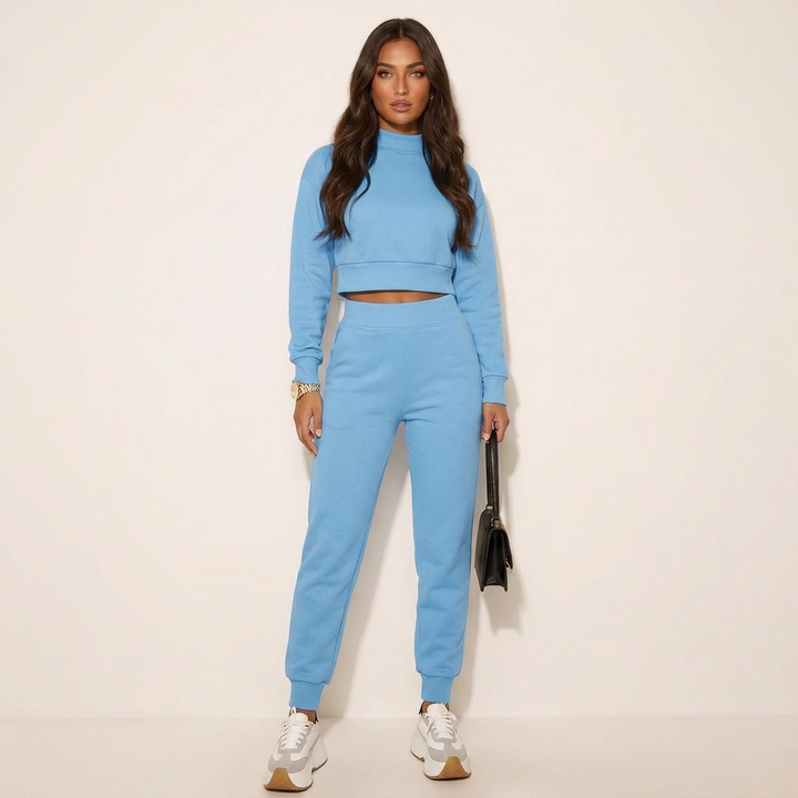 Cora | Cropped Blazer Wide-Leg Trouser Set