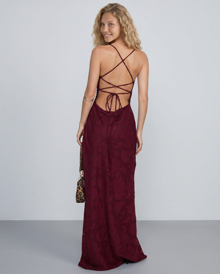 Vivienne | Burnout Petite Maxi Dress